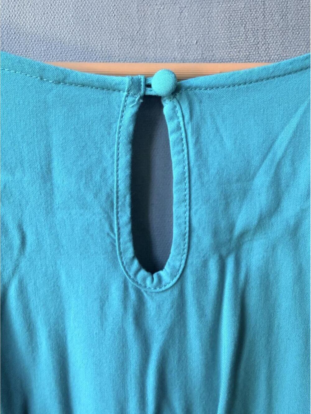 Mossimo Turquoise Rayon Pocket Dress Small - Picture 5 of 9
